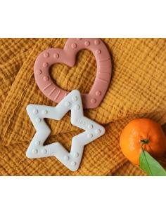 MORDEDOR BABY BITIE ESTRELLA BLUSH BIBS 2