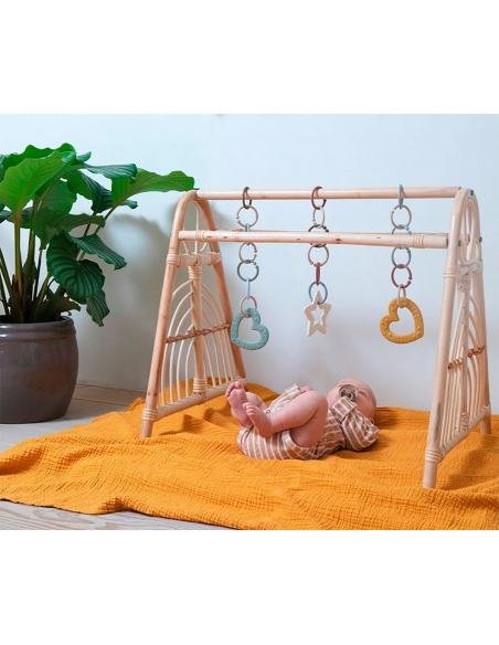 MORDEDOR BABY BITIE ESTRELLA BLUSH BIBS