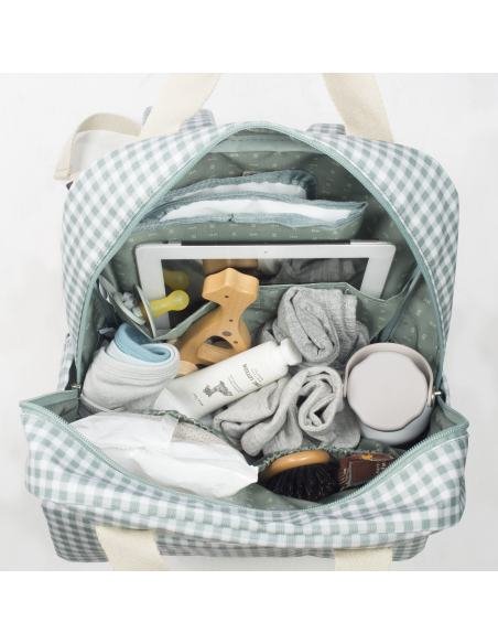 MOCHILA I LOVE VICHY VERDE WALKING MUM