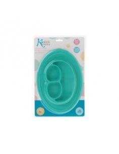 BANDEJA ANTIDESLIZANTE DE SILICONA VERDE KIOKIDS 2