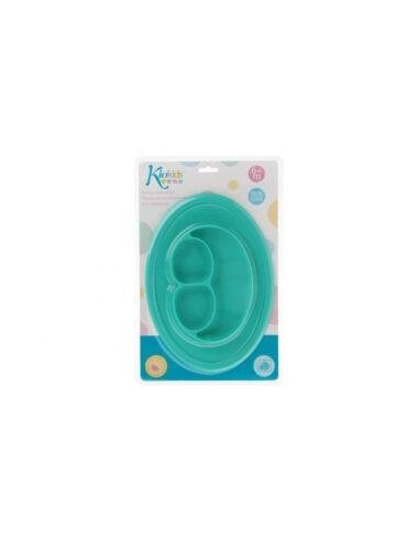 BANDEJA ANTIDESLIZANTE DE SILICONA VERDE KIOKIDS