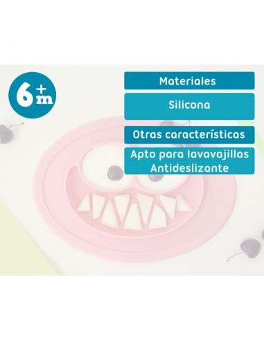 BANDEJA ANTIDESLIZANTE DE SILICONA VERDE KIOKIDS