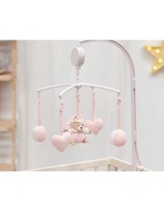 CARRUSEL MUSICAL PELUCHE ROSA KIOKIDS