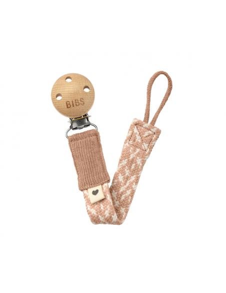 CHUPETERO TRENZADO BLUSH / IVORY BIBS