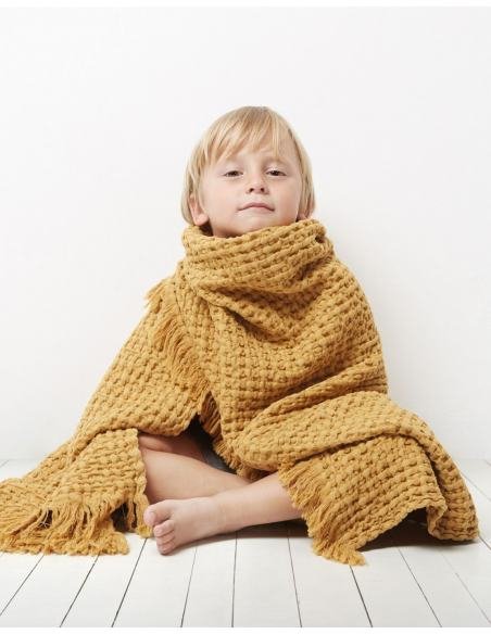 MANTA 110X75 BEE OCRE PETITPRAIA