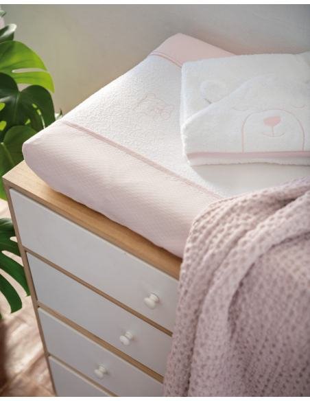 MANTA 110X75 BEE ROSA PASTEL PETITPRAIA