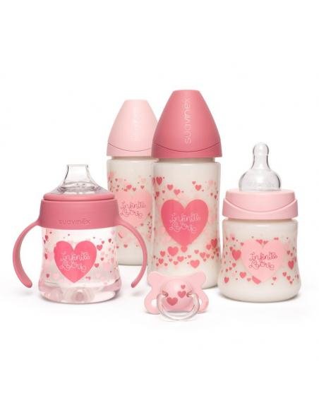 PACK BIBERONES LITTLE STAR ROSA SUAVINEX