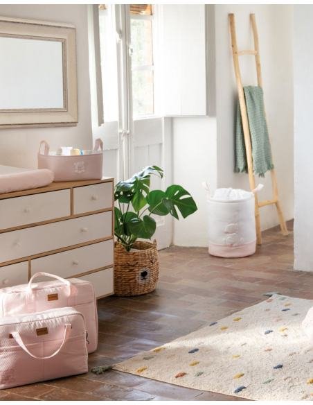 CESTA ALMACENAJE TEDDY ROSA PETITPRAIA