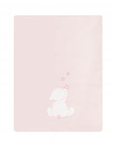 COLCHA MINICUNA TEDDY ROSA PETITPRAIA