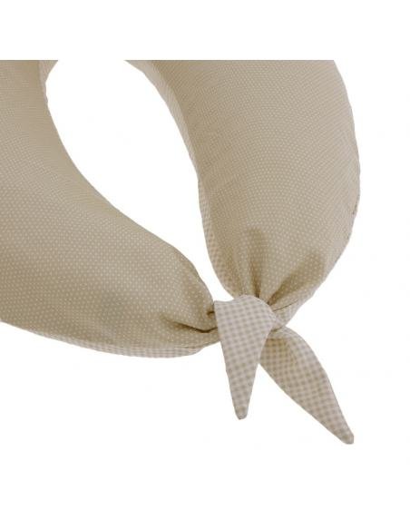 COJIN DE LACTANCIA LUNA VICHY10 BEIGE CAMBRASS