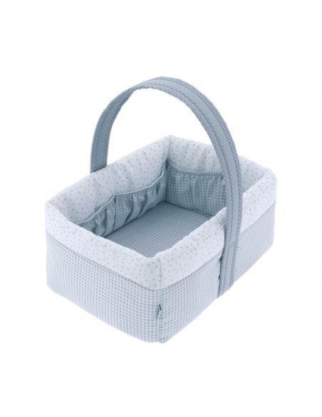 CESTA CANASTILLA VICHY10 CELESTE CAMBRASS
