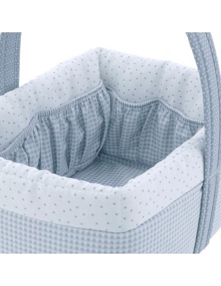 CESTA CANASTILLA VICHY10 CELESTE CAMBRASS