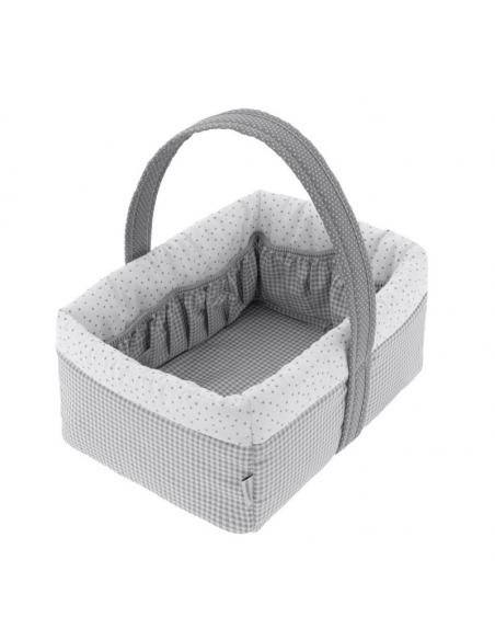CESTA CANASTILLA VICHY10 GRIS CAMBRASS