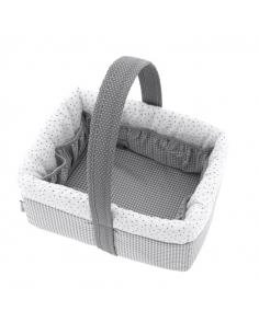 CESTA CANASTILLA VICHY10 GRIS CAMBRASS 2