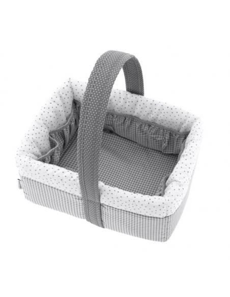 CESTA CANASTILLA VICHY10 GRIS CAMBRASS