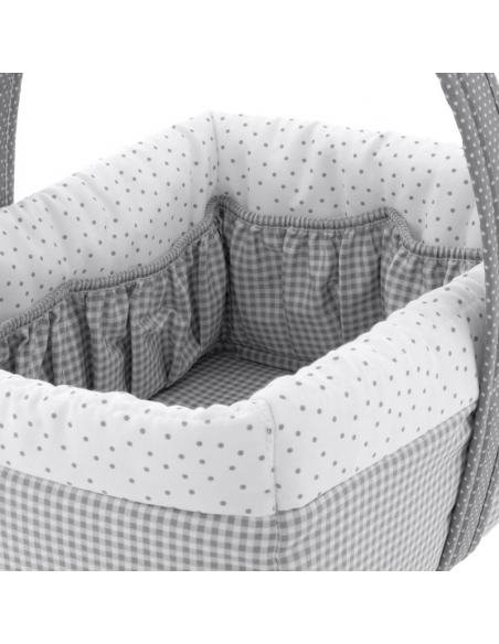 CESTA CANASTILLA VICHY10 GRIS CAMBRASS