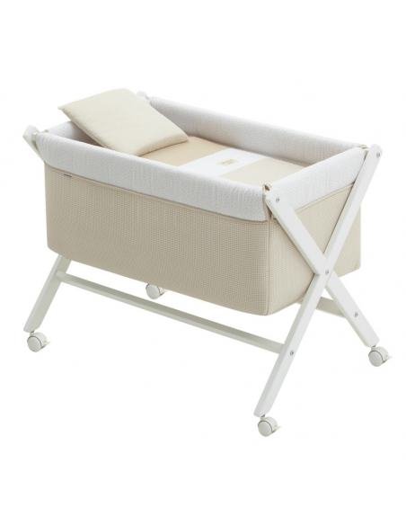 MINICUNA TIJERA MADERA VICHY10 BEIGE/BCO CAMBRASS