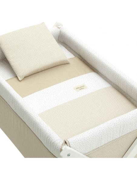 MINICUNA TIJERA MADERA VICHY10 BEIGE/BCO CAMBRASS