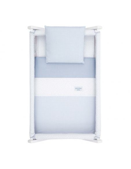 MINICUNA TIJERA MADERA VICHY10 CELESTE/BCO CAMBRASS