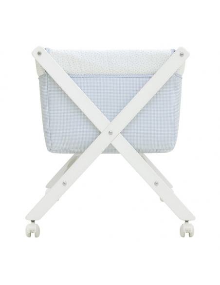 MINICUNA TIJERA MADERA VICHY10 CELESTE/BCO CAMBRASS