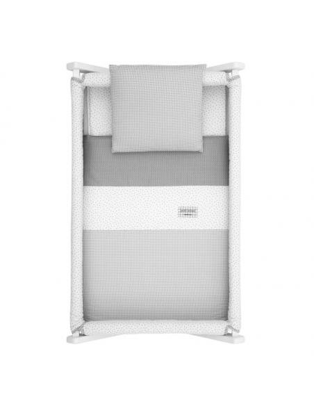 MINICUNA TIJERA MADERA VICHY10 GRIS/BCO CAMBRASS