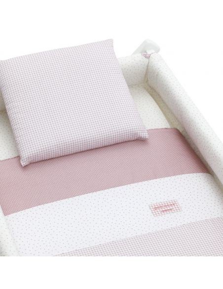 MINICUNA TIJERA MADERA VICHY10 ROSA/BCO CAMBRASS