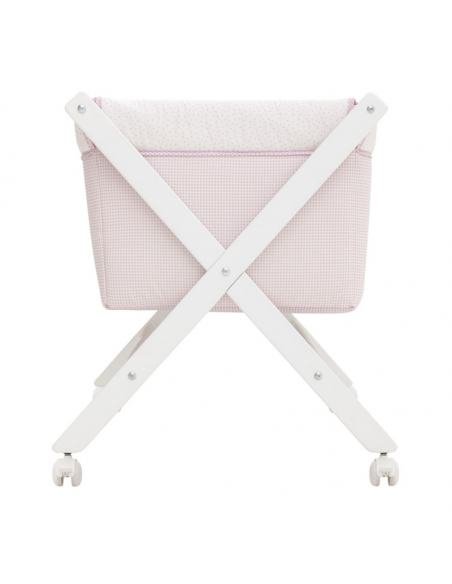 MINICUNA TIJERA MADERA VICHY10 ROSA/BCO CAMBRASS