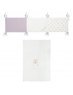 PROTECTOR + COLCHA CUNA HAPPY DAYS BIMBIDREAMS
