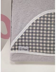 CAPA DE BAÑO BAMBU VICHY GRIS D´PEQUES 2