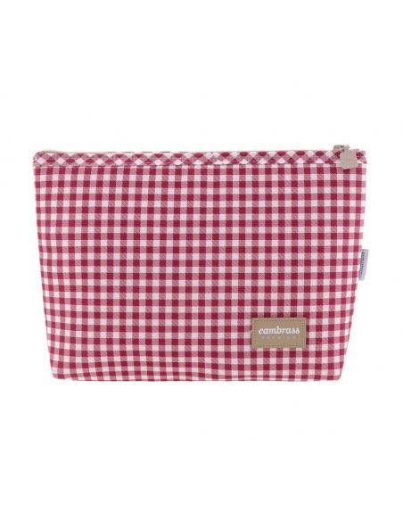 BOLSA ASEO VICHY ROJO CAMBRASS