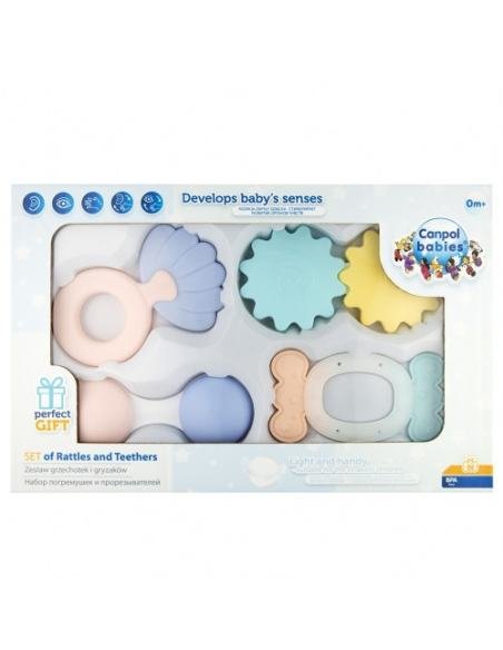 PACK REGALO SONAJEROS Y MORDEDORES CANPOL BABIES
