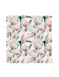 MUSELINA BAMBÚ 120X120 FLAMINGO BIMBIDREAMS