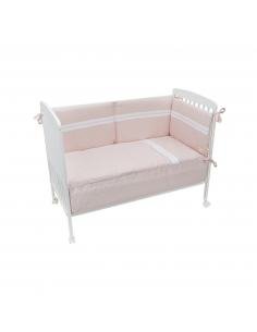 PROTECTOR + COLCHA CUNA 60 PROVENZA ROSA BIMBIDREAMS
