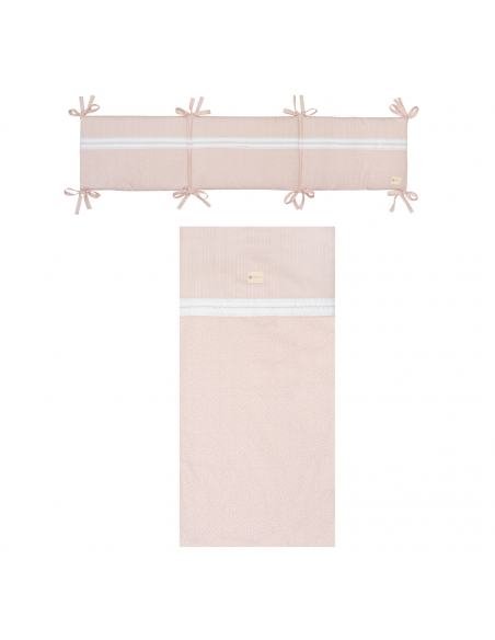 PROTECTOR + COLCHA CUNA 60 PROVENZA ROSA BIMBIDREAMS