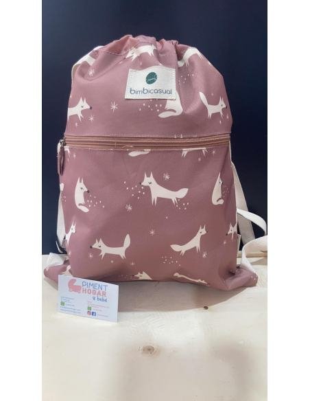 BOLSA MOCHILA MERIENDA FOX FOX ROSA BIMBIDREAMS