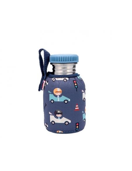 BOTELLA ACERO CON FUNDA SPEED RACERS 350 ML TUTETE