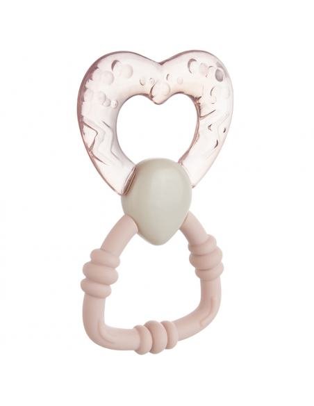 SONAJERO CON MORDEDOR REFRIGERANTE CORAZON ROSA CANPOL BABIES