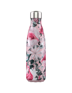 BOTELLA ACERO INOXIDABLE TROPICAL FLAMENCO 750 ML CHILLY´S