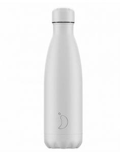 BOTELLA ACERO INOXIDABLE MONOCHROME WHITE 500 ML CHILLY´S