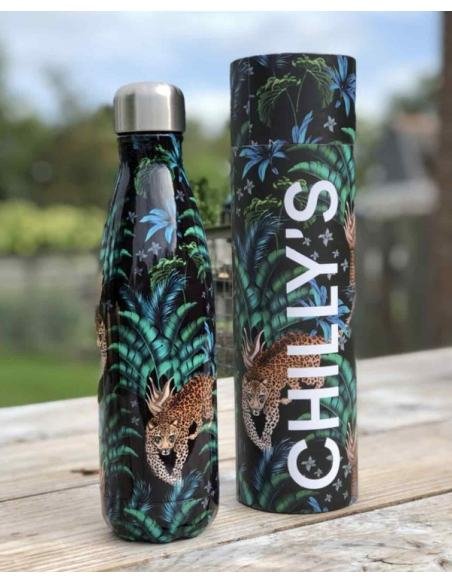 BOTELLA ACERO INOXIDABLE TROPICAL LEOPARDO 500 ML CHILLY´S