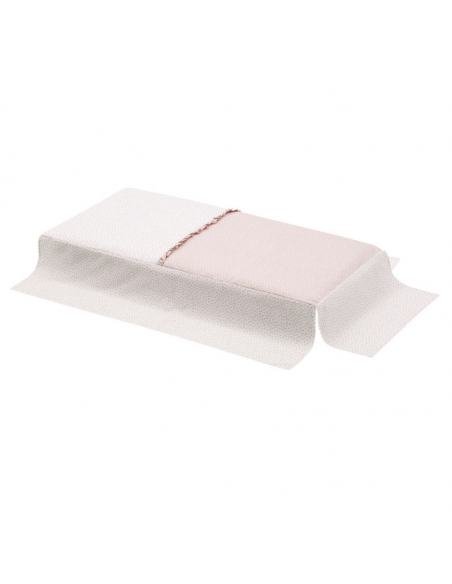 COLCHA + PROTECTOR CUNA LIBERTY ROSA CAMBRAS