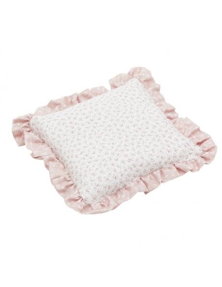 COLCHA + PROTECTOR CUNA LIBERTY ROSA CAMBRAS