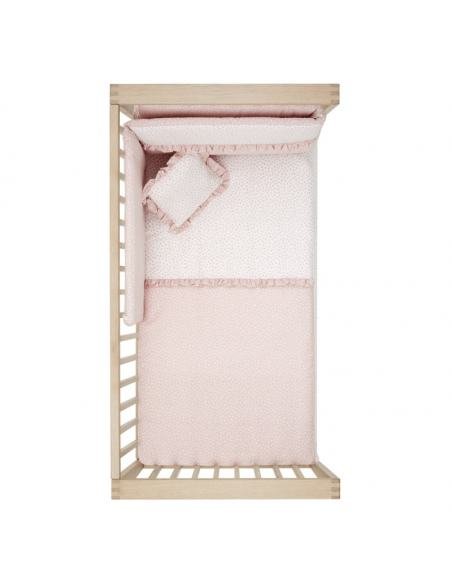 FUNDA NORDICA + PROTECTOR CUNA LIBERTY ROSA CAMBRASS