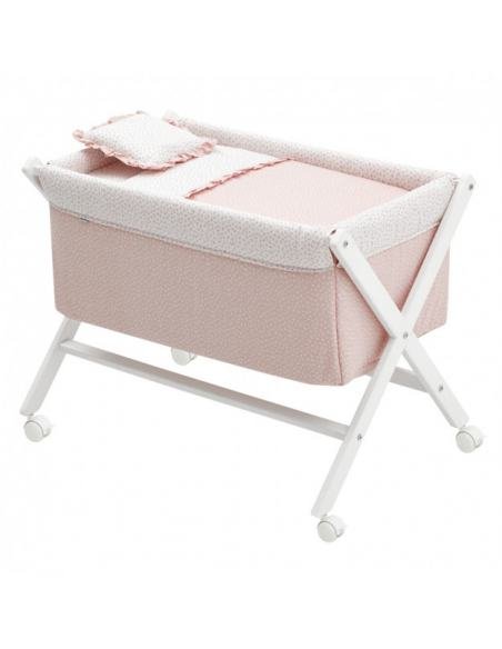 MINICUNA TIJERA MADERA BLANCA LIBERTY ROSA CAMBRASS