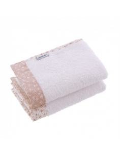 JUEGO 2 TOALLAS LIBERTY ROSA CAMBRASS