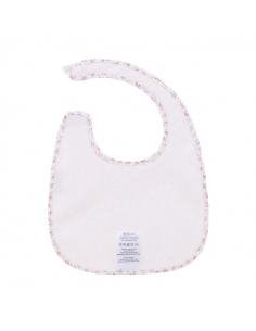 BABERO CUADRADO CON VELCRO LIBERTY ROSA CAMBRASS 2