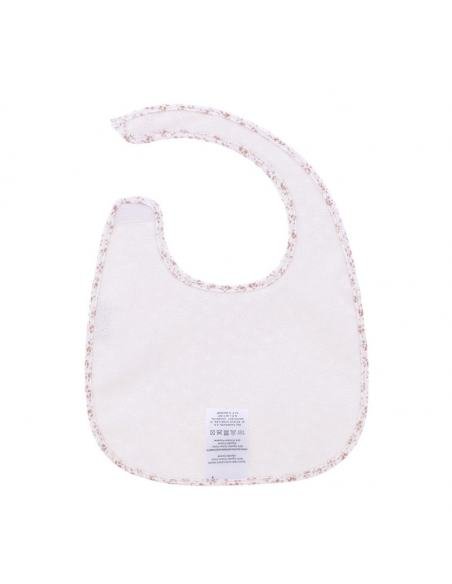 BABERO CUADRADO CON VELCRO LIBERTY ROSA CAMBRASS