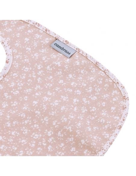 BABERO CUADRADO CON VELCRO LIBERTY ROSA CAMBRASS