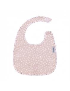 BABERO CUADRADO CON VELCRO LIBERTY ROSA CAMBRASS