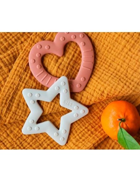 MORDEDOR BABY BITIE STAR PINK PLUM BIBS